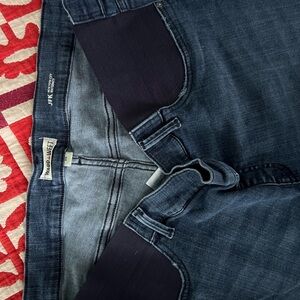 Warp and Weft plus size, distressed, side panel maternity jeans